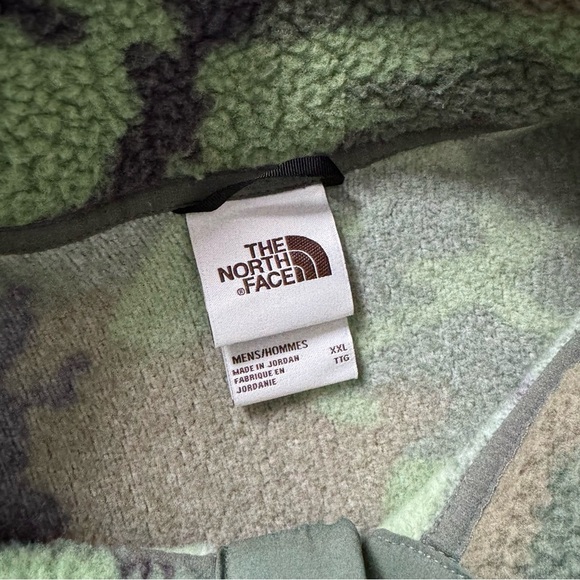 The North Face Men’s Fleece Pullover Camouflage Sweater Size XXL - Picture 8 of 9